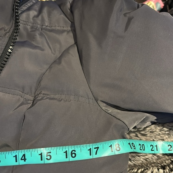 London Fog Grey High neck winter puffer jacket Sz M - Picture 8 of 12